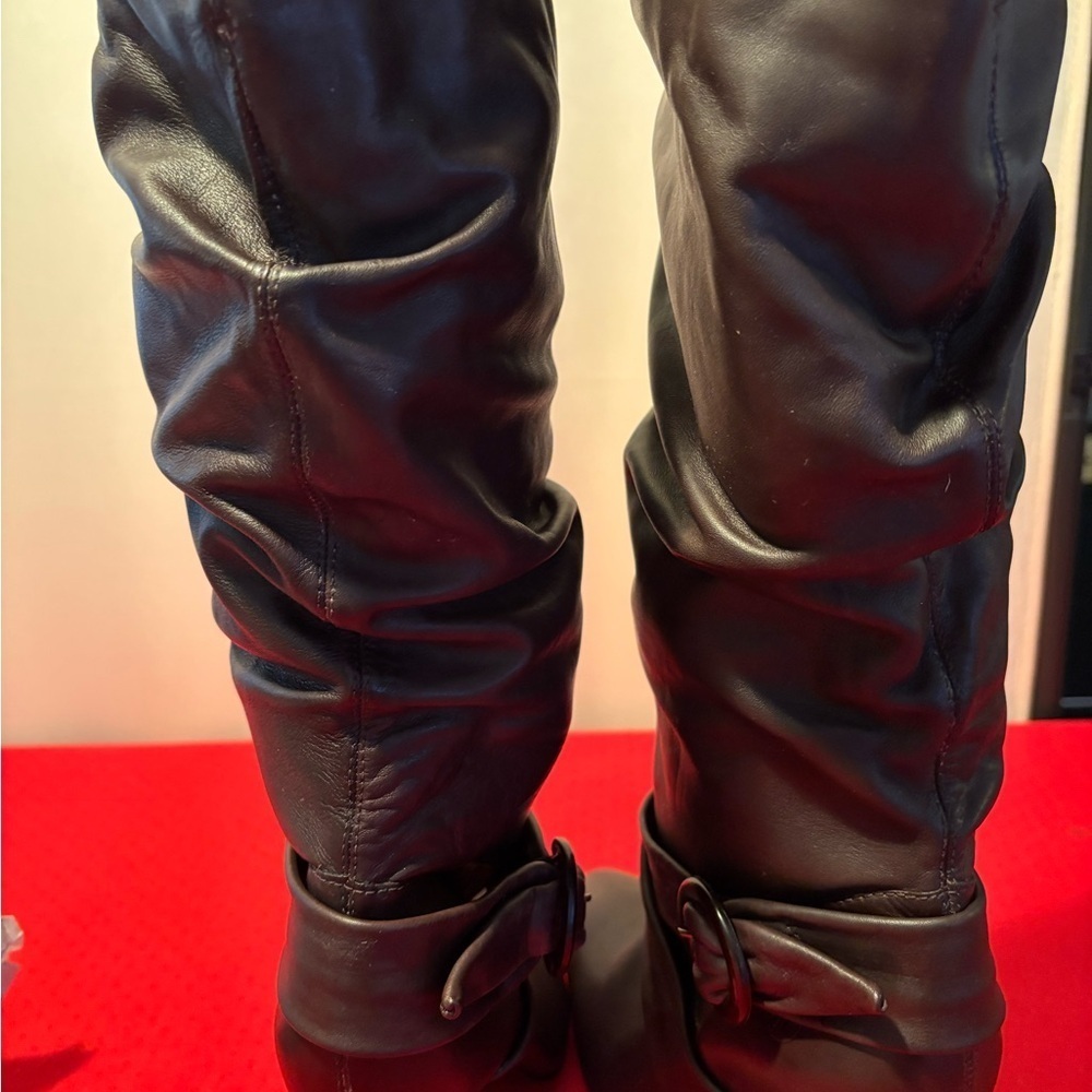 Scarlett Brown Over the Knee Boots - Picture 8 of 12